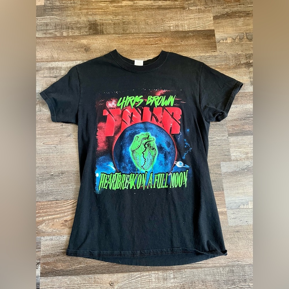 Chris Brown world tour black T-Shirt